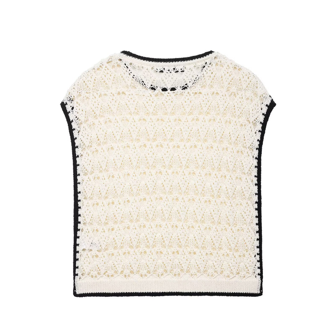 Femme Strikket Spidsetop Stilla