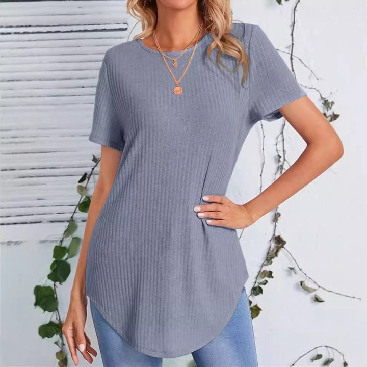Dame Rib Langline T-Shirt Stilla