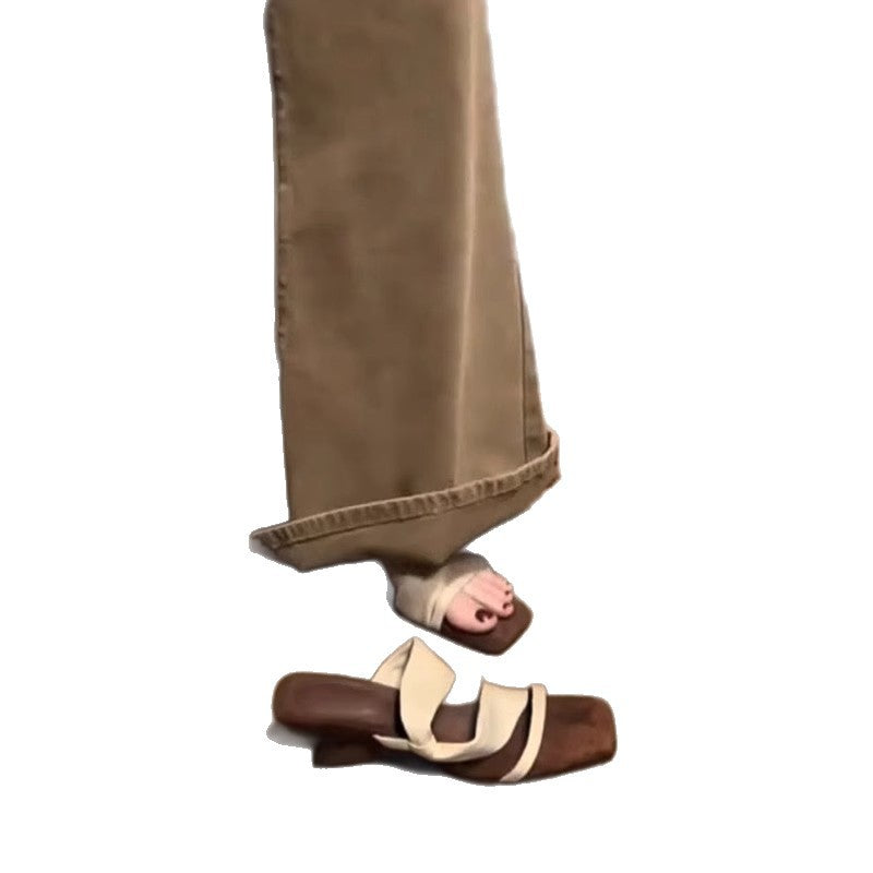 Dame Chic Krydsrem Slide Sandaler Stilla