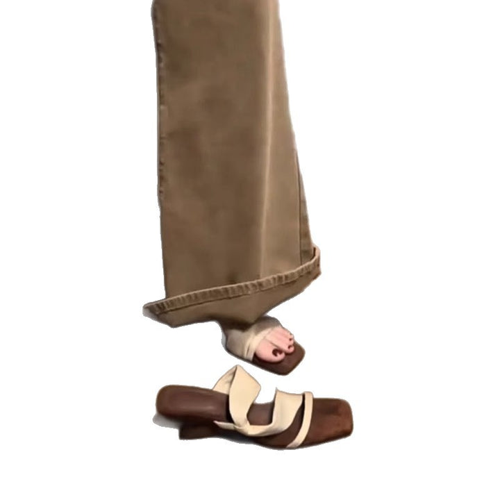 Dame Chic Krydsrem Slide Sandaler Stilla