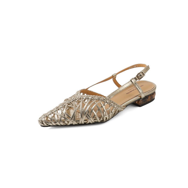 Dame Wovet Slingback Ballerinas med Justerbar Rem Stilla