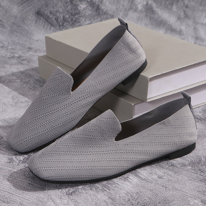 Dame elegante Loafers med åndbart stof og skridsikker sål Stilla