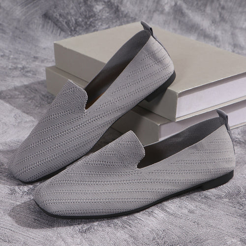Dame elegante Loafers med åndbart stof og skridsikker sål Stilla