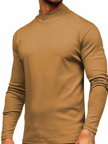 Herrer Langærmet Turtleneck Skjorte lavet af åndbart strækmateriale Stilla