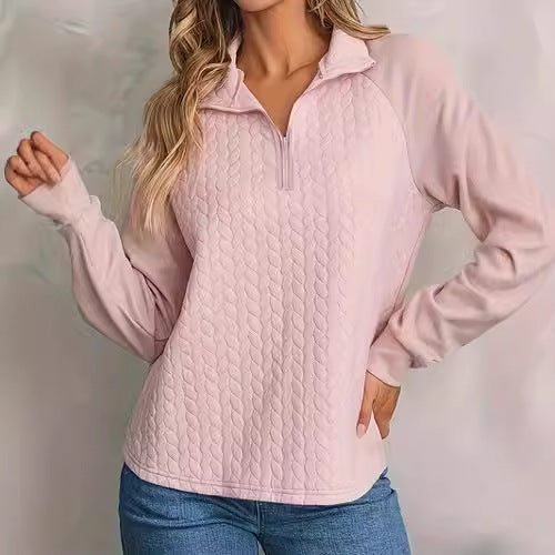 Femme quiltet pullover sweatshirt Stilla
