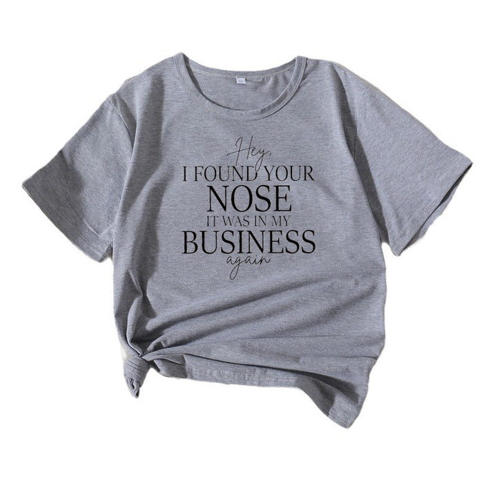Kvinder Humoristisk Fritid Bomulds T-shirt Stilla