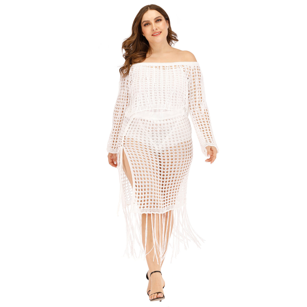 Femme Hækle-fringe Cover-Up Sæt Stilla