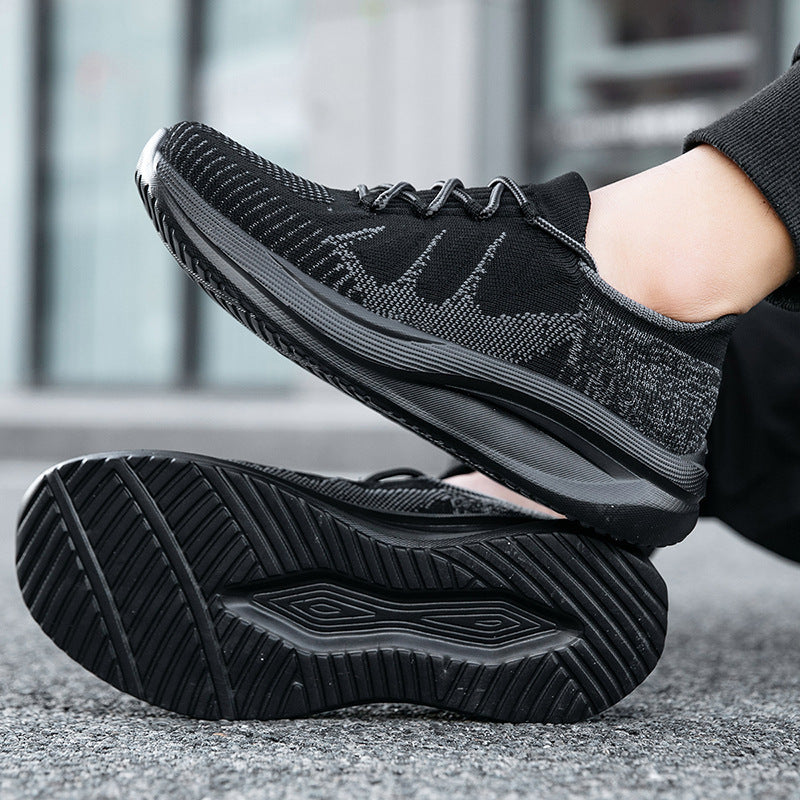 Herre Åndbar Stretch Strik Sneakers Stilla