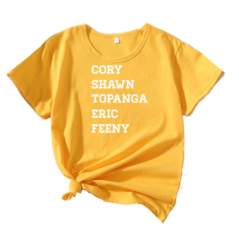 Dame Fritids Typografi T-shirt Stilla
