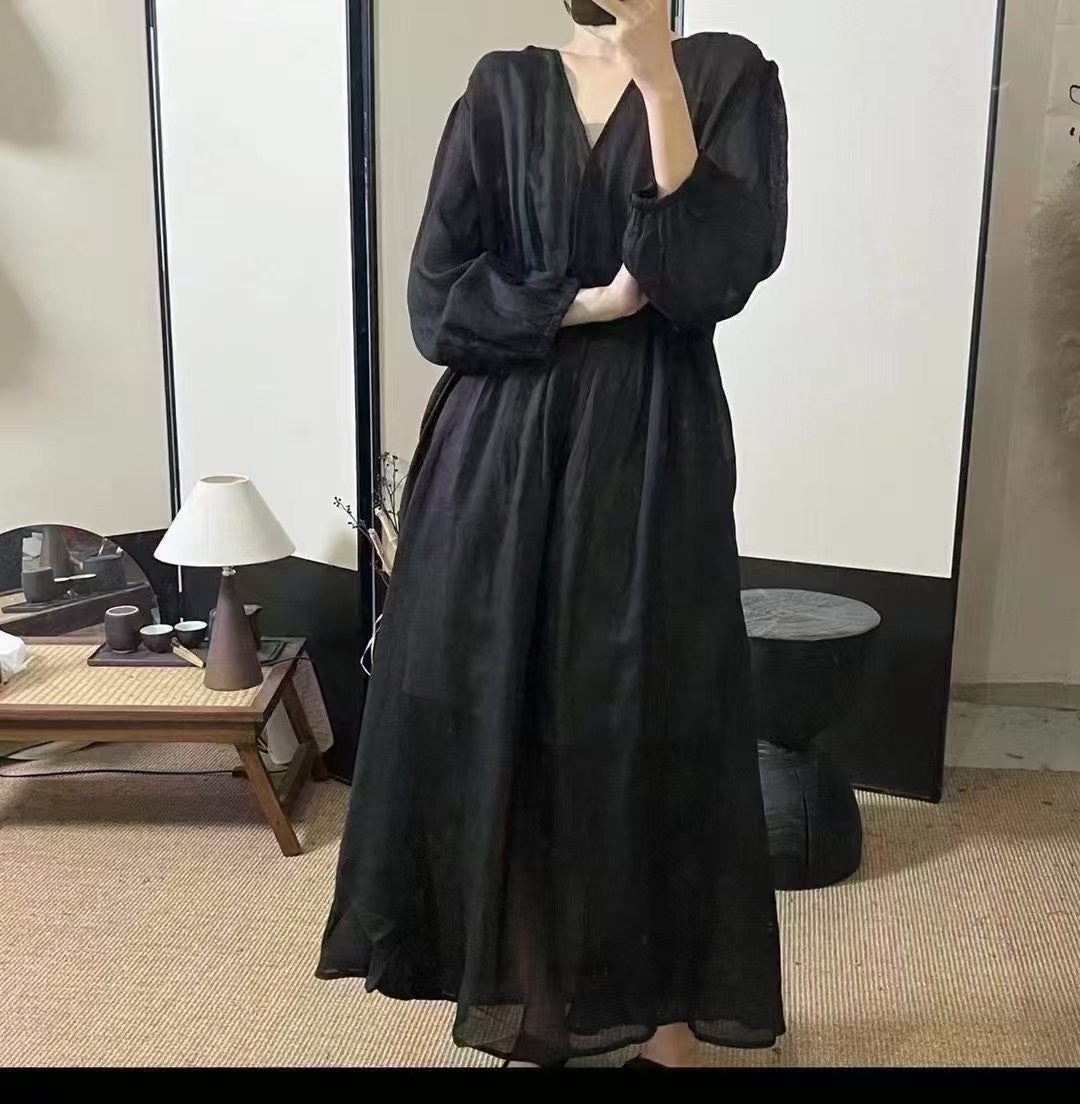 Femme Elegant Flydende Maxi Kjole Stilla