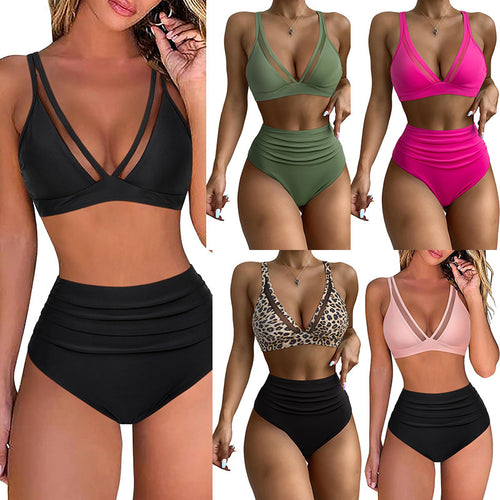 Damebikini med moderne snit og raffinerede stropper Stilla