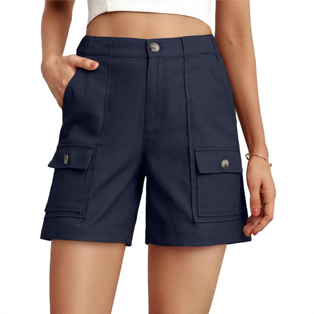 Dame Cargo-shorts med praktiske sidelommer og moderne snit Stilla
