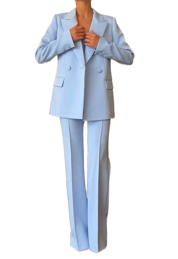 Kvinders to-delt blazer sæt med elegant snit og klassisk design
