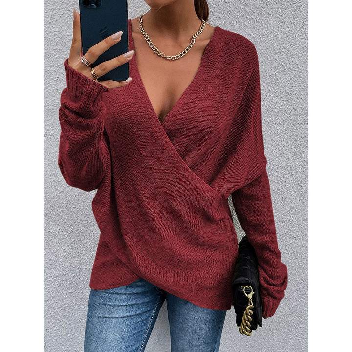 Kvinders afslappede V-hals sweater Stilla