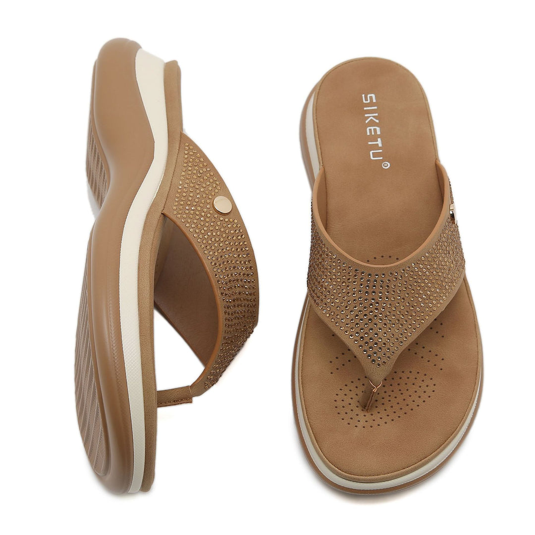 Dame Komfortable Sandaler med Glimmersteder Stilla