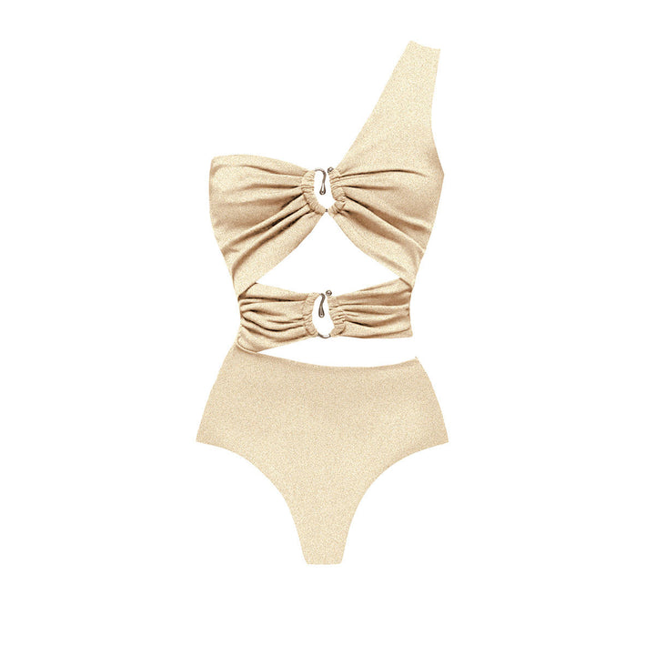 Dame bikini-sæt med asymmetrisk design og unikke flæsedetaljer Stilla
