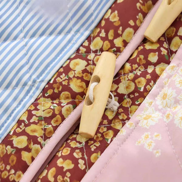 Femme Quilted Floral-Patchwork-Jakke Stilla 1750153189