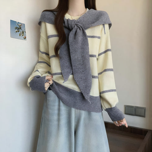 Kvinders casual sweater med snøring Stilla