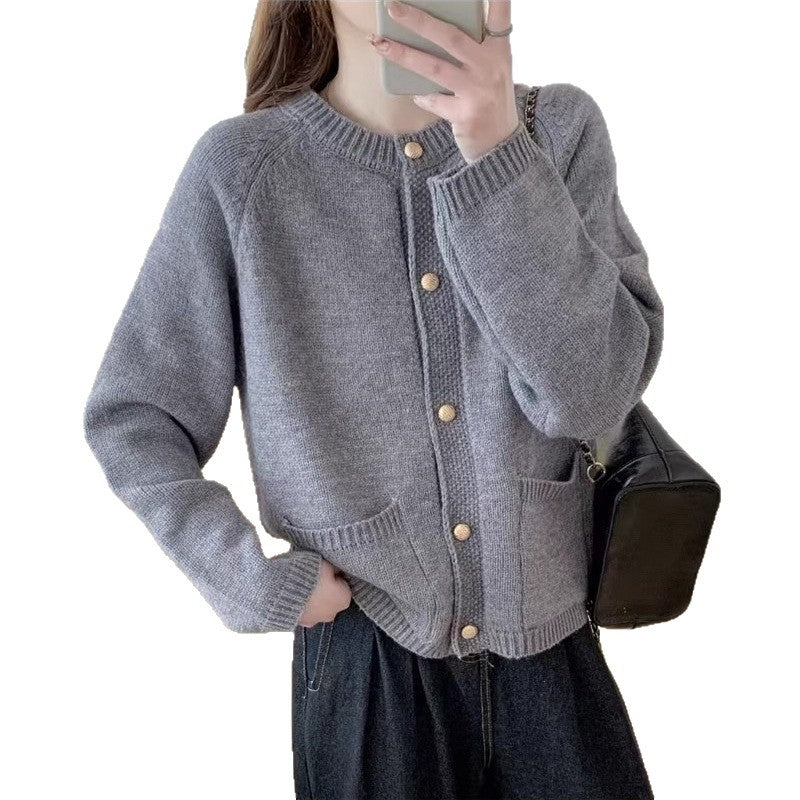Kvinders knapplacket cardigan med lommer Stilla