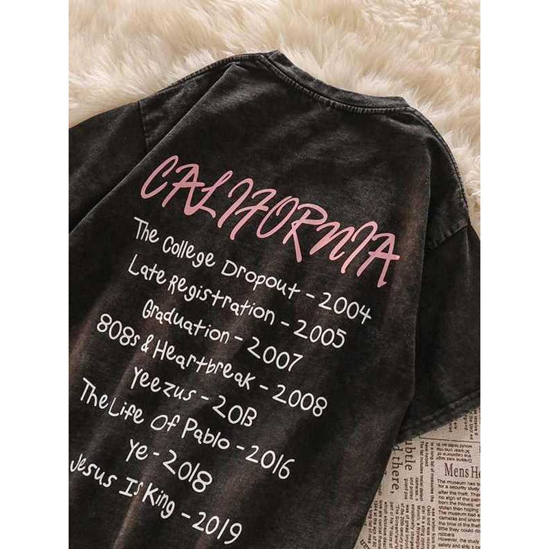 Dame T-shirt med stilfuldt California-grafikprint og afslappet pasform Stilla