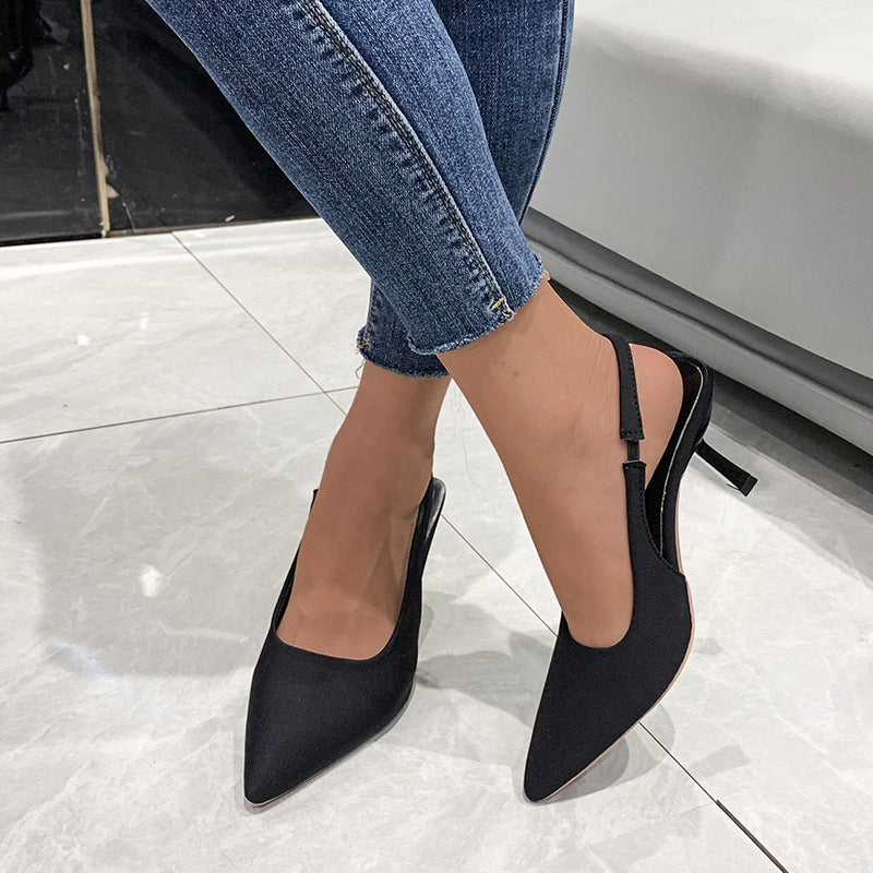 Dame Elegante Slingback-Pumps med spids tåform og fremragende bærekomfort Stilla