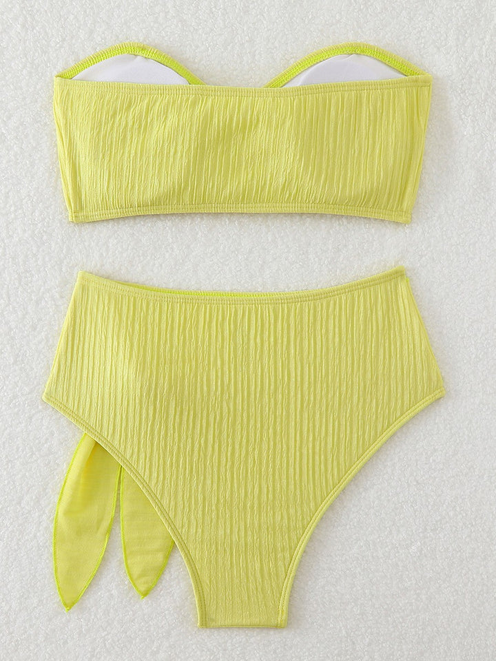 Dame High-Waist Bandeau Bikini Sæt Stilla