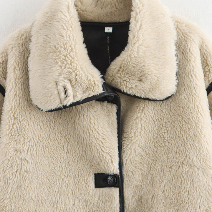 Femme Oversized Künst furjakke Stilla