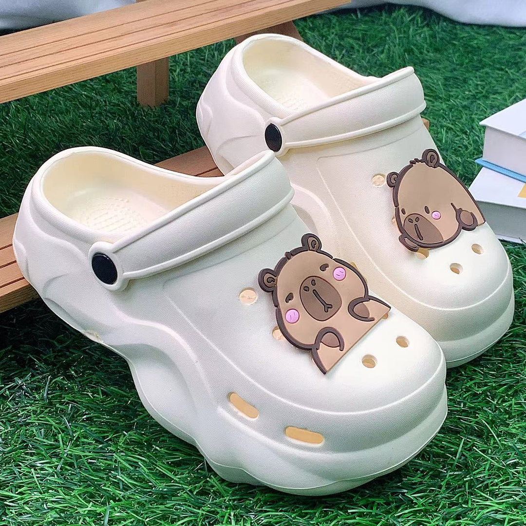 Unisex clogs med sødt bjørn motiv Stilla