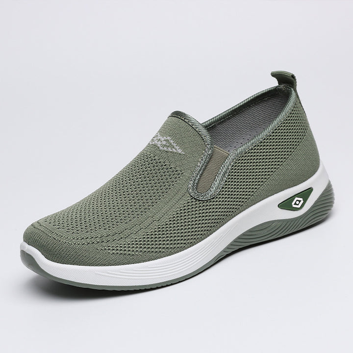 Dame Åndbare Fritidssko med elastisk Slip-On Design og komfortabel Sål Stilla