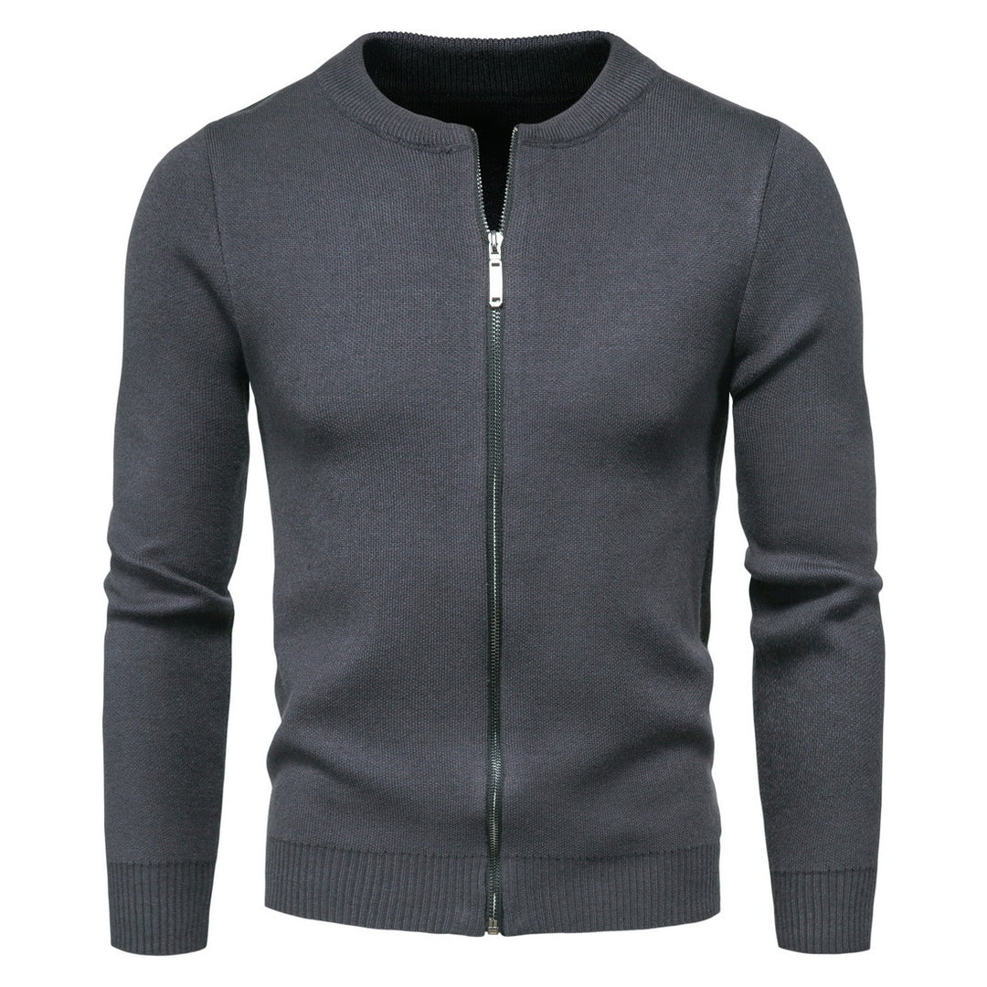 Herrer Letvægts Zip-Up Strikpullover Stilla
