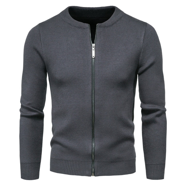 Herrer Letvægts Zip-Up Strikpullover Stilla