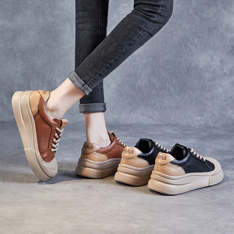 Dame Chunky Sole Mode Sneakers Stilla