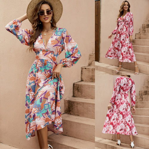 Dame Wrap-Maxi-Kjole Stilla