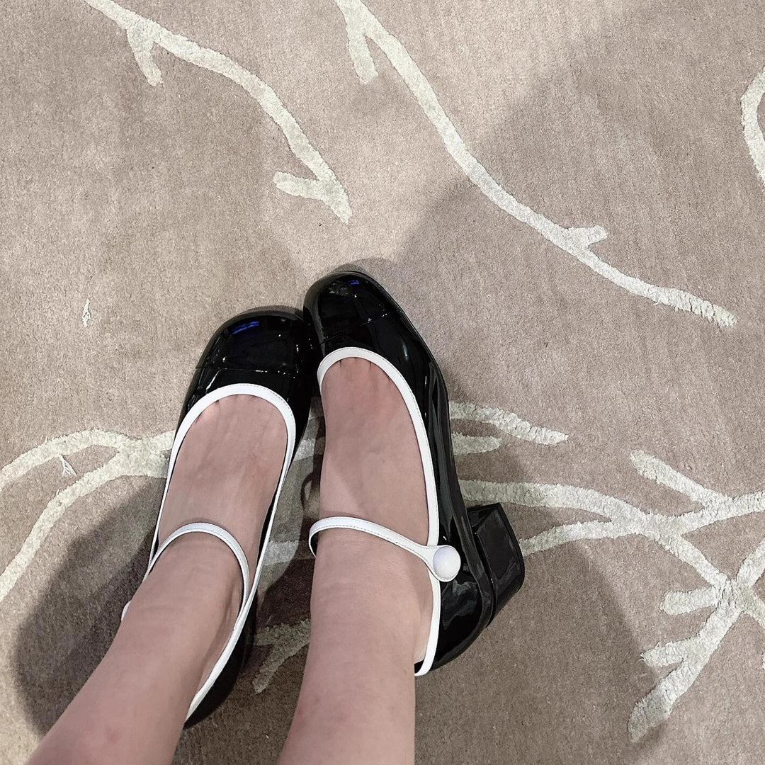 Dame Elegant Sløjfe-Detalje Mary Jane Ballerinas Stilla