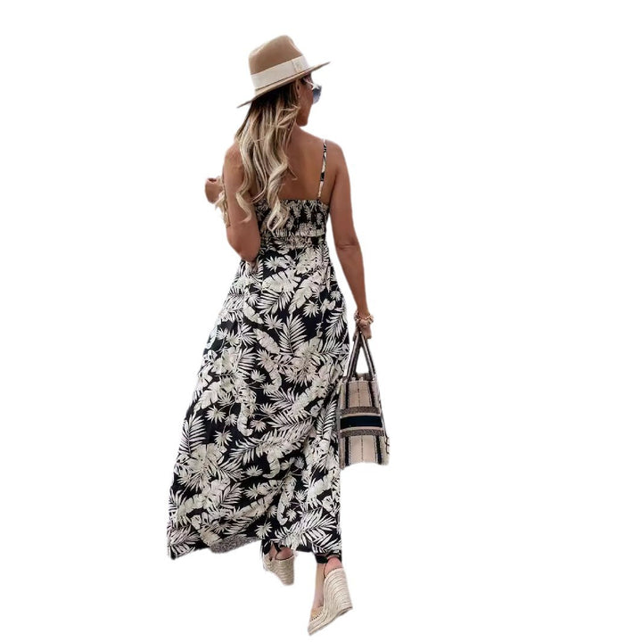 Dame Tropenprint Maxi Kjole Stilla 1751507238