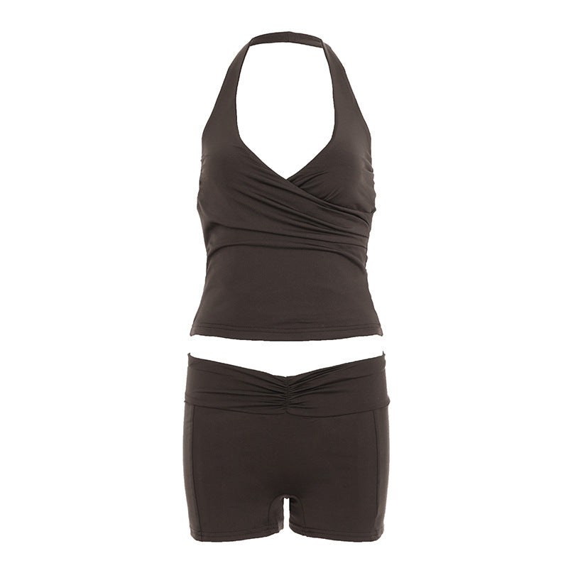 Dame sporty bikini sæt med stilfuldt snit og justerbare stropper Skovae
