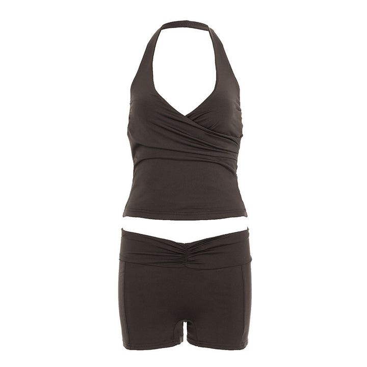 Dame sporty bikini sæt med stilfuldt snit og justerbare stropper Skovae