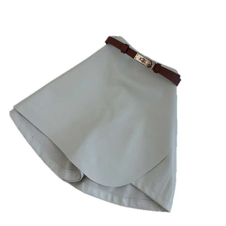 Dame Elegant Wrap nederdel med stilfuld bælte Stilla