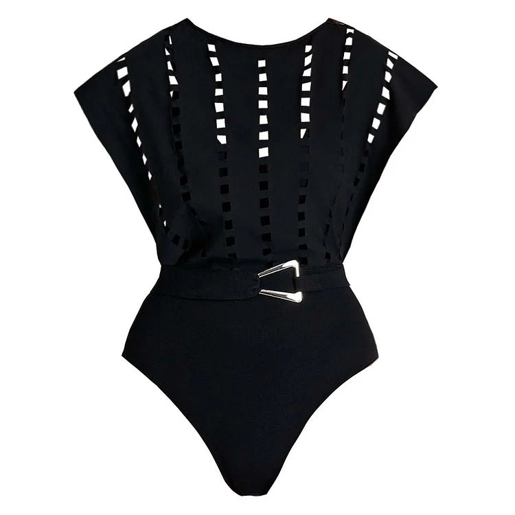 Dame one-piece badedragt med moderne nederdel Skovae