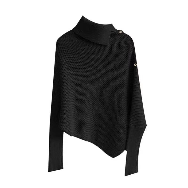 Kvindernes oversized trøje med asymmetrisk kant Stilla