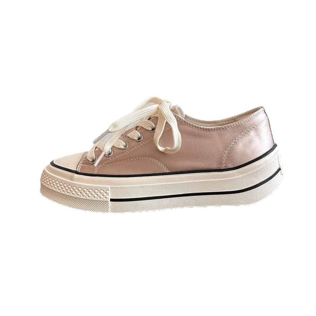Femme Plattform Fritid Snørebånd Sneakers Stilla
