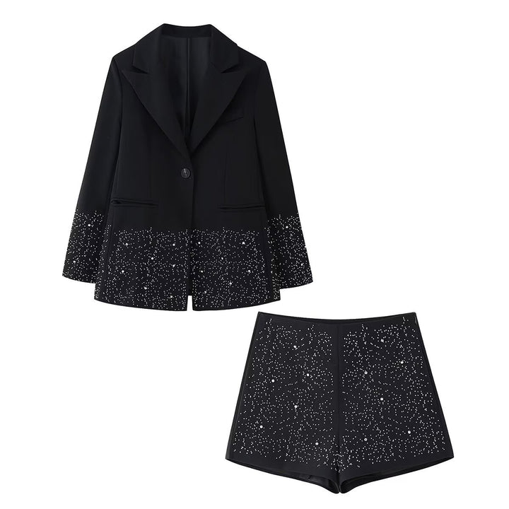 Femme Elegant Pyntet Blazer Stilla