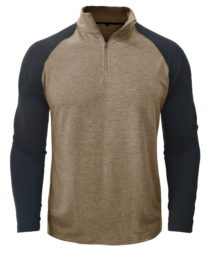 Herrer Sporty Pullover med Ståkrave og Lynlås Stilla