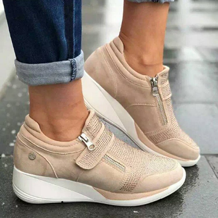 Dame Sneakers med åndbart overmateriale og innovativ lukning Stilla