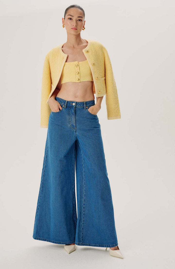 Dame Løs skåret Denim-bukser i moderne stil Stilla
