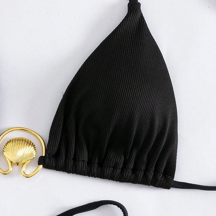 Damebikini med raffineret bandeau-top og højeste bærekomfort Skovae