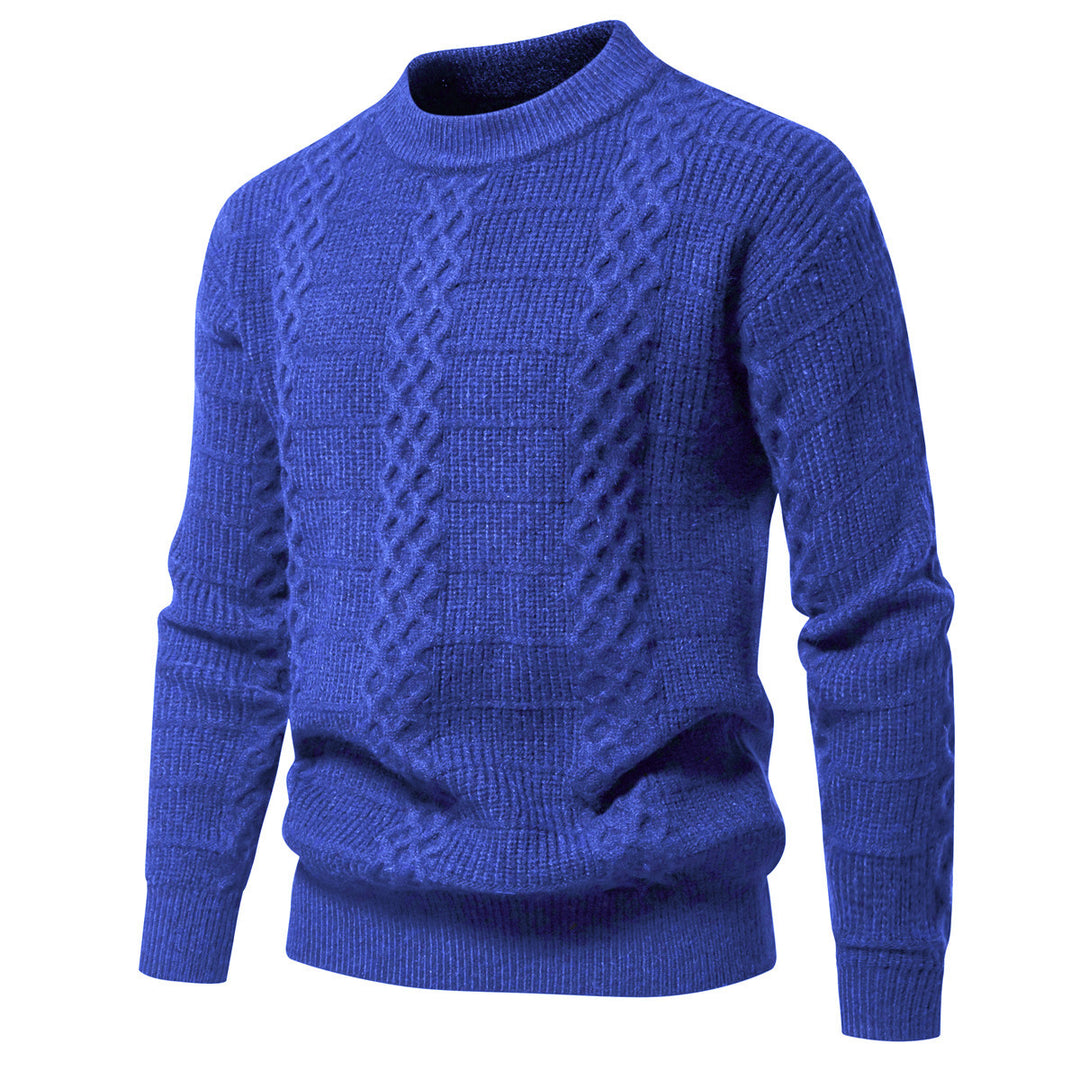Herre Struktureret Kabelstrik Pullover Sweater Stilla 1749703919