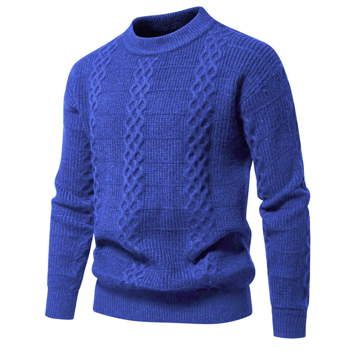 Herre Struktureret Kabelstrik Pullover Sweater Stilla 1749703919