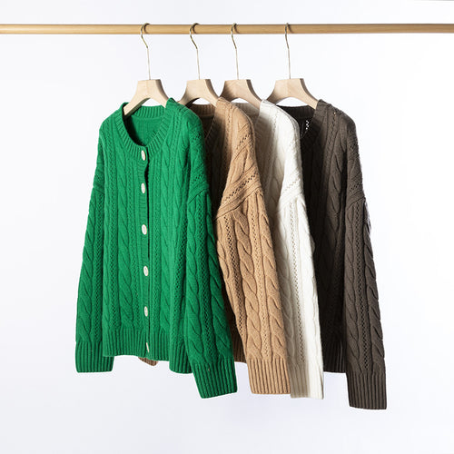 Femme Kabelstrik-Cardigan Stilla