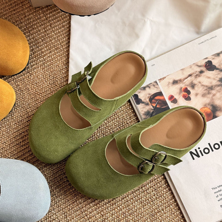 Femme Comfort Spænde Slide Mules Stilla
